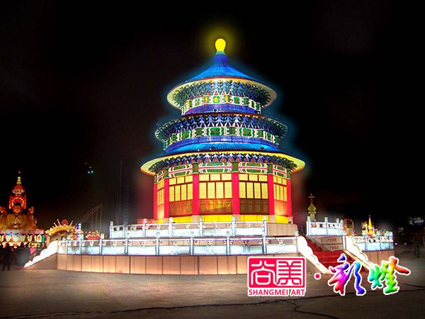 北京天壇彩燈設計稿