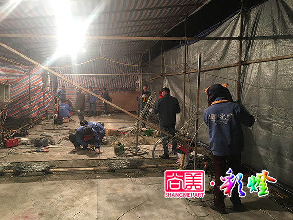 公司承接2017彭州丹景山第三十三屆牡丹花節燈會項目